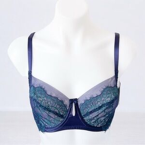 NWT Wacoal 855323 Center Stage Underwire Bra 32DD Full Coverage Lace